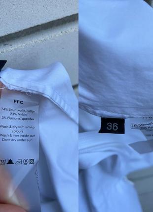 Белая блузка рубашка без рукавов хлопок   ffc4 фото