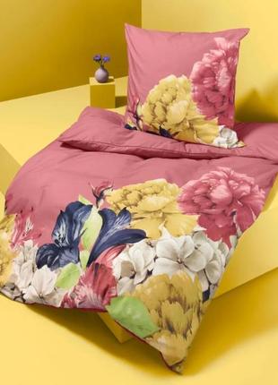 Шикарний якісний постільний бавовняний комплект, перкаль від тсм tchibo (чібо), німеччина