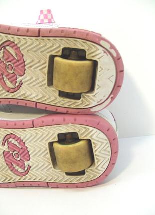 Детские кожаные роликовые кроссовки heelys р. 356 фото