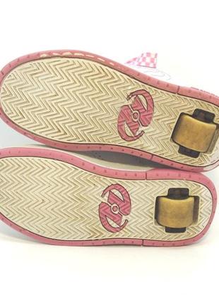 Детские кожаные роликовые кроссовки heelys р. 355 фото