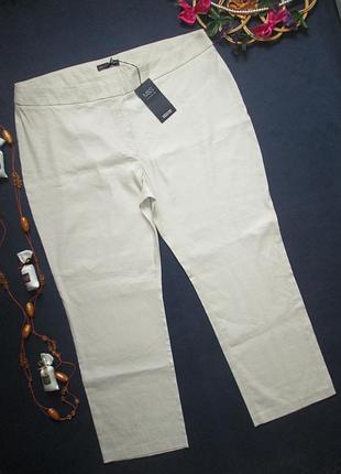 Мега класні лляні літні брюки батал висока посадка m&s🍒🍓🍒