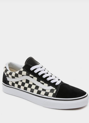 Оригінальні кеді vans old skool checkerboard black/white венсі ванси олд скул4 фото