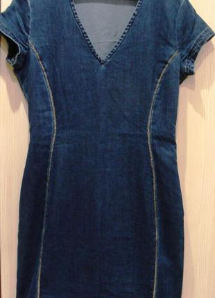 Armani jeans платье сарафан cotton 44+1 фото