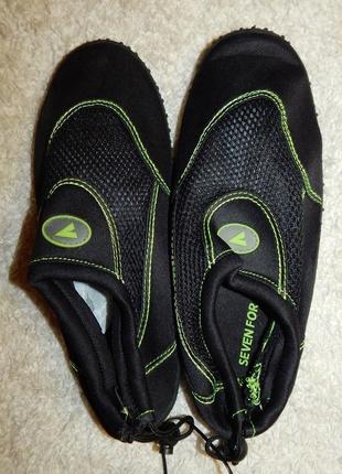 Мужские аквашузы seven for 7 intertek тапочки для кораллов