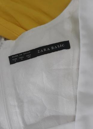 Блузка без рукавов с квадратным вырезом zara  блуза топ нарядная3 фото