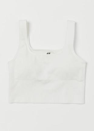 Жіночий топ молочного кольору от h&m