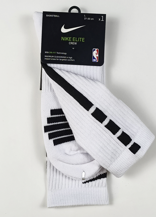 Носки nike u nk elite crew - nba  sx7587-100 баскетбольные носки3 фото