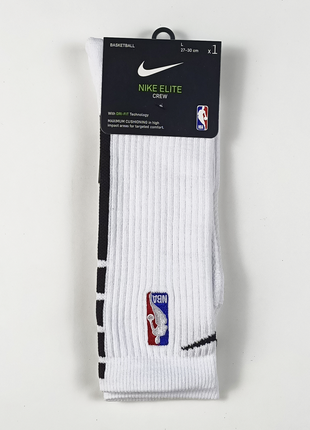 Носки nike u nk elite crew - nba  sx7587-100 баскетбольные носки1 фото