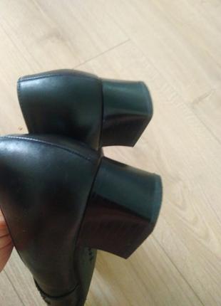 Натуральная кожа! черные туфли gabor/удобные женские кожаные туфли5 фото