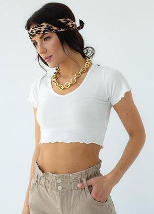 Розкішна футболка топ рубчик віскоза туреччина