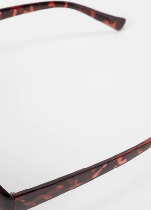 Овальные солнцезащитные очки, uniqlo, brown, с защитой uv4003 фото