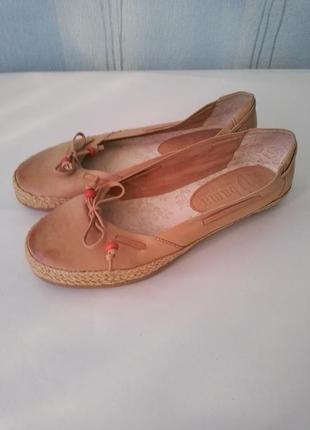 Шкіряні мокасини-еспадрільї bama. оригінал!