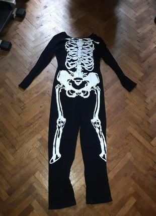 Комбинезон со скелетом на длинный рукав1 фото