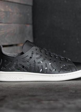 Перфорированые летние кроссовки adidas stan smith cutout w5 фото