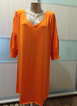 Платье оверсайз оранжевого цвета sheilay3 фото