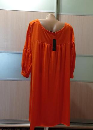Платье оверсайз оранжевого цвета sheilay4 фото