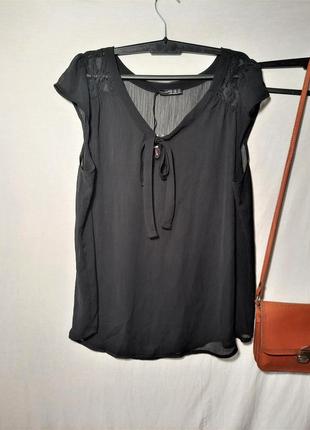 Напівпрозора шифонова блуза без рукавів від atmosphere. великий розмір