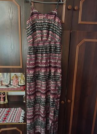 Сарафан з розпірками принт вишиванка