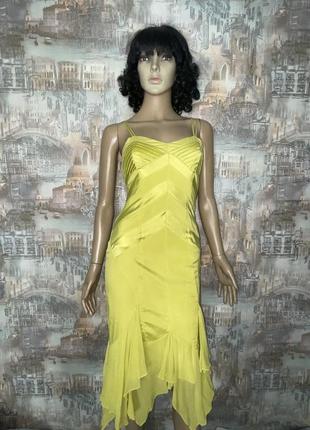 Karen millen платье шелк р.xs