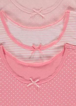 Брендовый набор маек для девочки 5 шт. george великобритания состав 100% хлопок майки