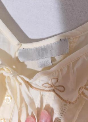 Нарядное платье туника блуза  с рюшами из хлопка6 фото