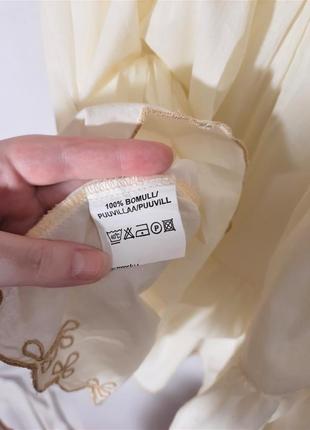 Нарядное платье туника блуза  с рюшами из хлопка7 фото