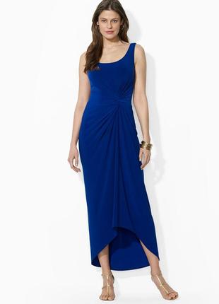 Вечернее платье ralph lauren с драпировкой по боку