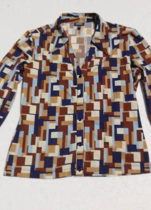 Mexx. винтажная эластичная блузка 48 размер.