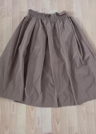 Sale ❤ юбка из плащевки миди  италия4 фото