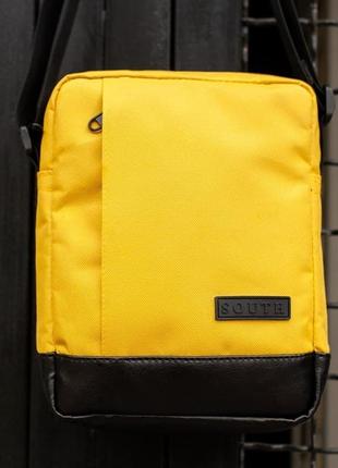 Сумка через плече сумка-мессенджер south soft yellow3 фото