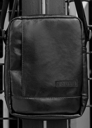 Сумка через плече сумка-мессенджер south soft black3 фото