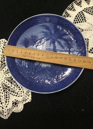 🔥 колекционная 🔥 винтажная настенная тарелка  панно фарфор дания2 фото