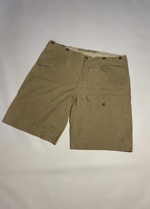 Мужские винтажные карго шорты polo by ralph lauren cargo military khaki shorts 36 xl