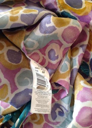Шелковое двойное платье - рубашка бренда mango, р. 467 фото