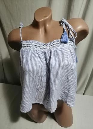 Блуза майка принт топ