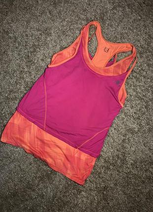 Жіноча подвійна спортивна майка domyos