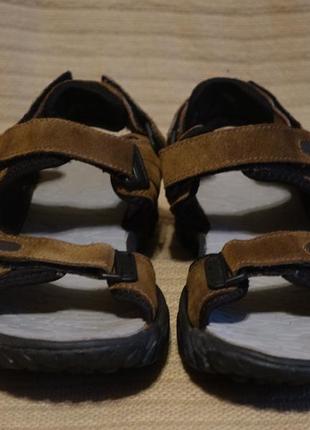 Комфортные открытые коричневые замшевые сандалии для активного отдыха peter storm англия 42 р.2 фото