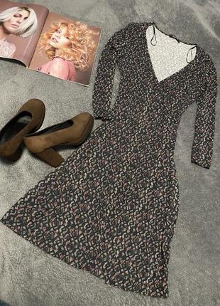 Трендова принтова сукня міді/сукня під поя по фігурі ja jignaв