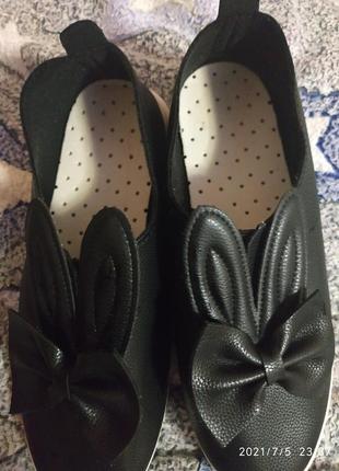 Дуже комфортні туфлі,макасины зайчика, розмір 36.