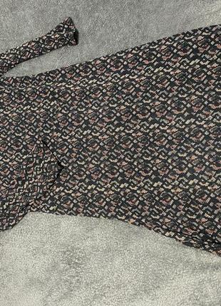Ja jigna -плаття з глибоким декольте ))платье миди в абстрактный принт7 фото
