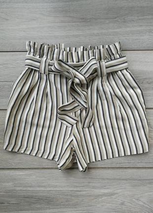 Шорти висока посадка з поясом