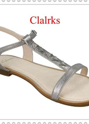 Р. 37 clarks жіночі шкіряні босоніжки оригінал