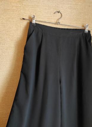 Шифонові широкі штани штани палаццо з принтом по низу3 фото