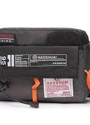 Мужская сумка мессенджер через плечо haoshuai сумка - почтальонка кросс боди