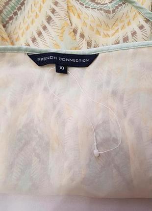 French connection юбка пышная на подкладке 100% натуральный шелк 10 m l пот 43 см4 фото