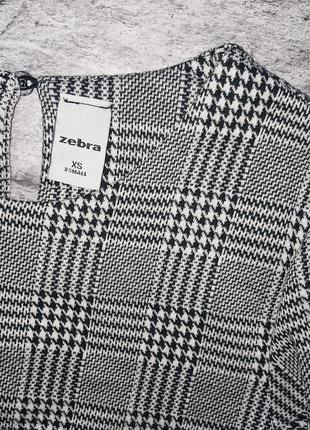 Платье в утиную лапку (гусячая) в клетку твидовое