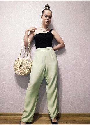 Dressbarn брюки летние прямые свободного кроя вискоза 16 размер