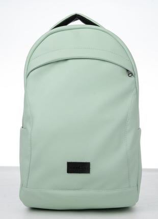 Якісний брендовий м'ятний жіночий рюкзак з відділенням під ноутбук3 фото