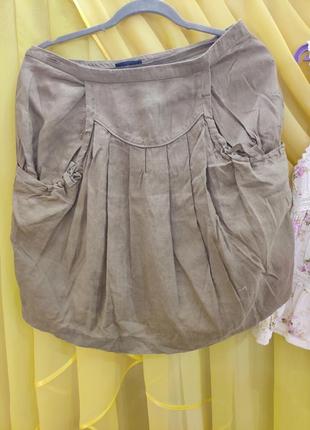 Спідниця юбка бохо льон льняна