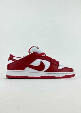 Кроссовки женские nike sb dunk low "university red"